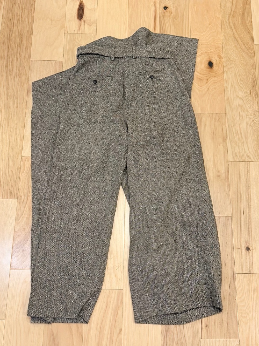 LIKE NEW JW Anderson Women’s Asymmetric Structured Wool Wide Leg Trouser Pants - Picture 6 of 11